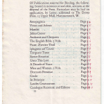 Doves Press Catalogue 1914