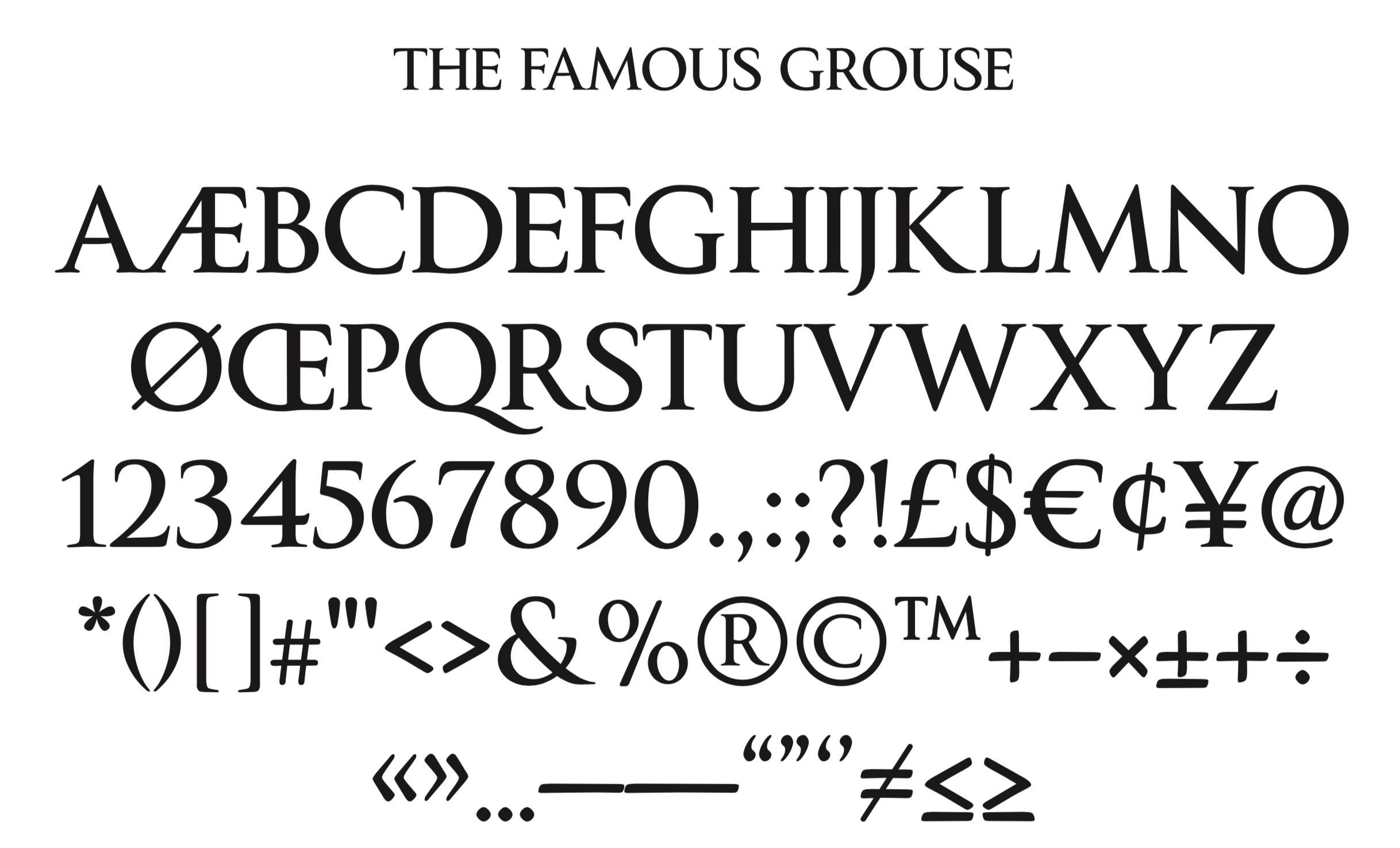 TFG bespoke font design